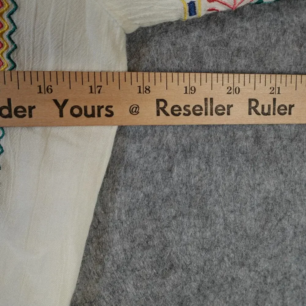 Alice Olivia Dress Womens 4 Jolene Drop Waist Mini Embroidered Boho V-Neck - Picture 8 of 10